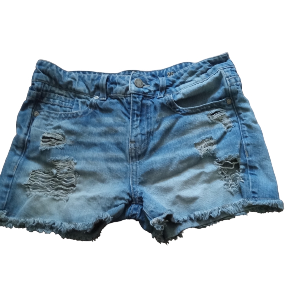 Buckle black jean shorts hardly worn